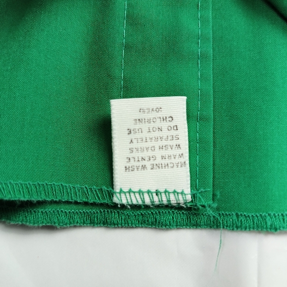 H bar C USA Made CALIFORNIA RANCHWEAR vintage GREEN white PEARL buttons 16.5/34 - Picture 10 of 16